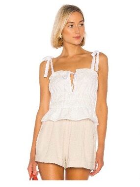 Lovers + Friends Rocco Top in White
